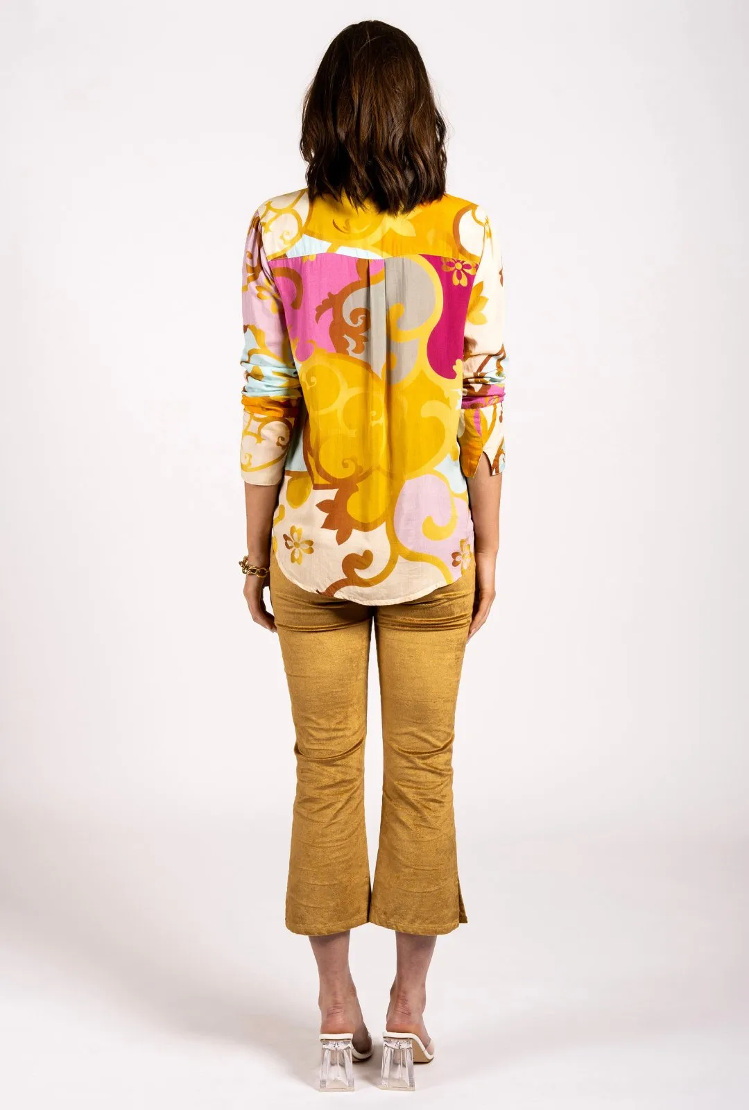 My Go To Capri Pants - Gold Corduroy